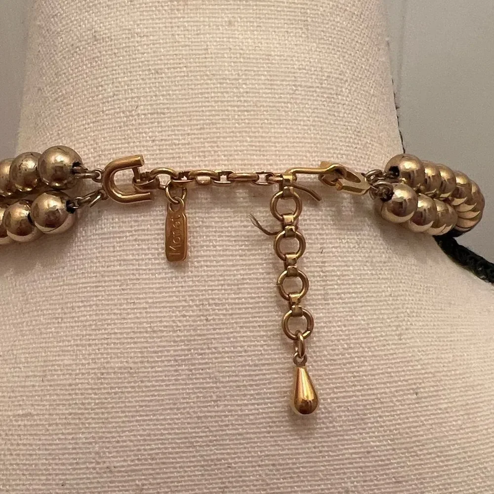 Vintage Monet 14” gold tone choker necklace.